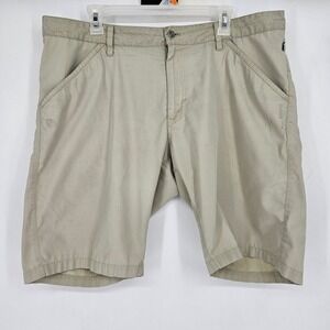 Fjallraven Shorts Mens 37 Tan Beige G-1000 Hiking‎ Outdoors Trail